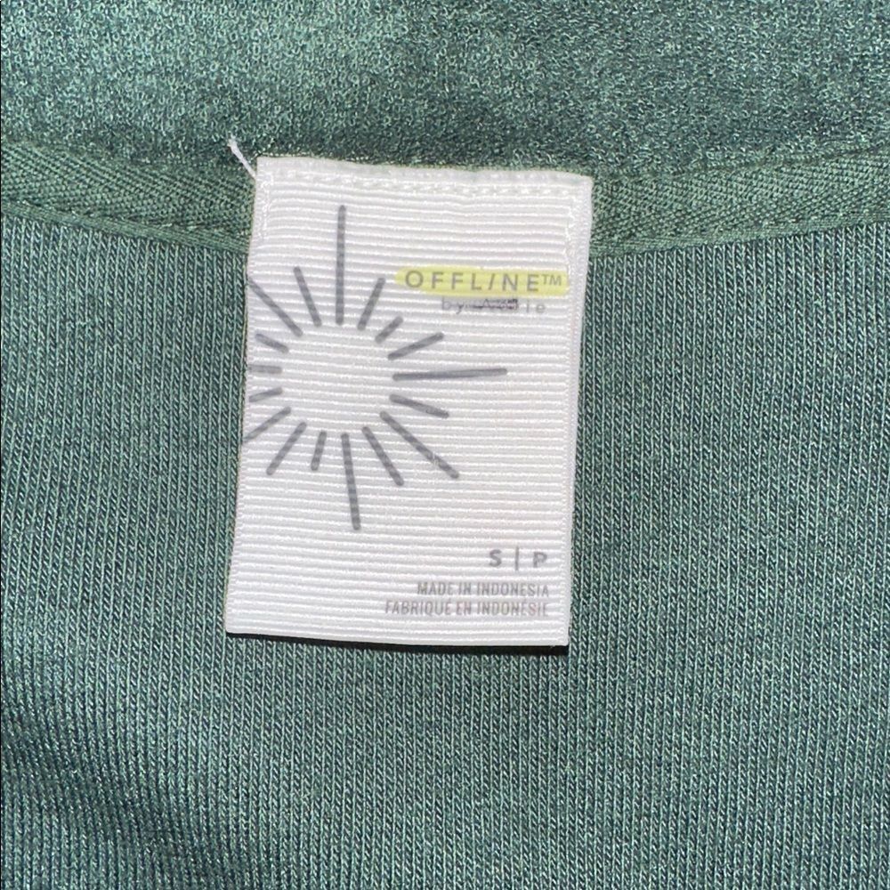 OFFLINE S Hunter Winter Greene Terrycloth Cotton Quarter Zip Pullover w/Pockets - Picture 15 of 16
